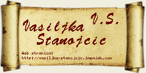 Vasiljka Stanojčić vizit kartica